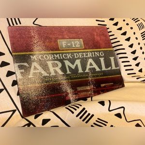 Original Fine Art Printed Glass Cutting Board, Vintage Tractor Farming Farmhouse